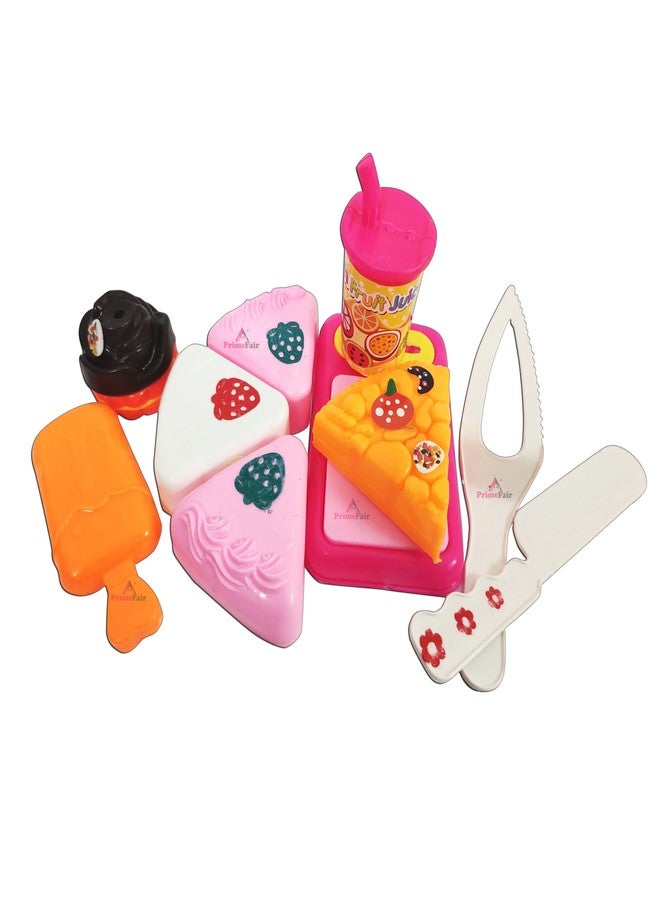 PRIMEFAIR Pizza Party Fast Food Pretend Cooking and Cutting Play Set Toy for Kids Pack of 7 (Multicolor) - Image 5